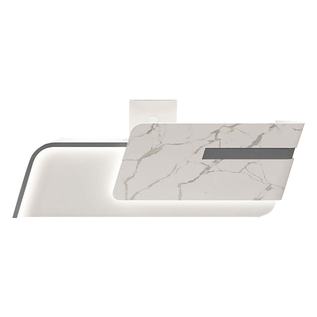 Modern Reception Desk Counter Lacquer 120–480cm Custom Logo