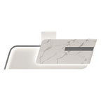 Modern Reception Desk Counter Lacquer 120–480cm Custom Logo