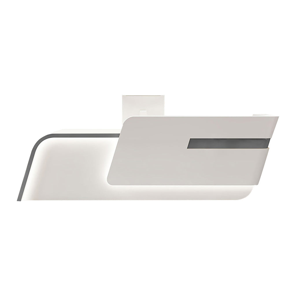 Modern Reception Desk Counter Lacquer 120–480cm Custom Logo