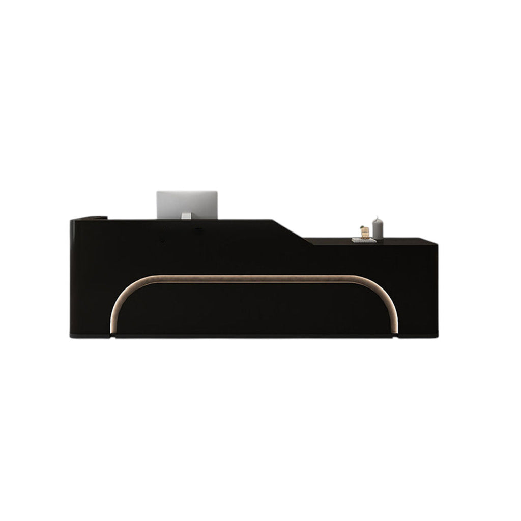 Luxury Curved Reception Desk Counter Modern 80–450cm Retail And Hotel Use