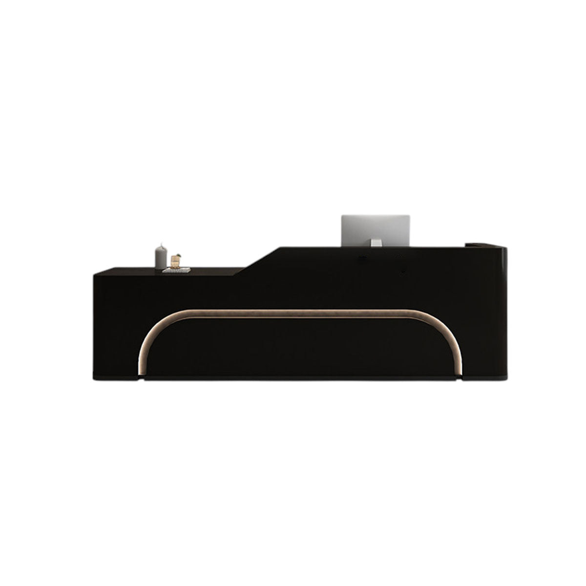 Luxury Curved Reception Desk Counter Modern 80–450cm Retail And Hotel Use