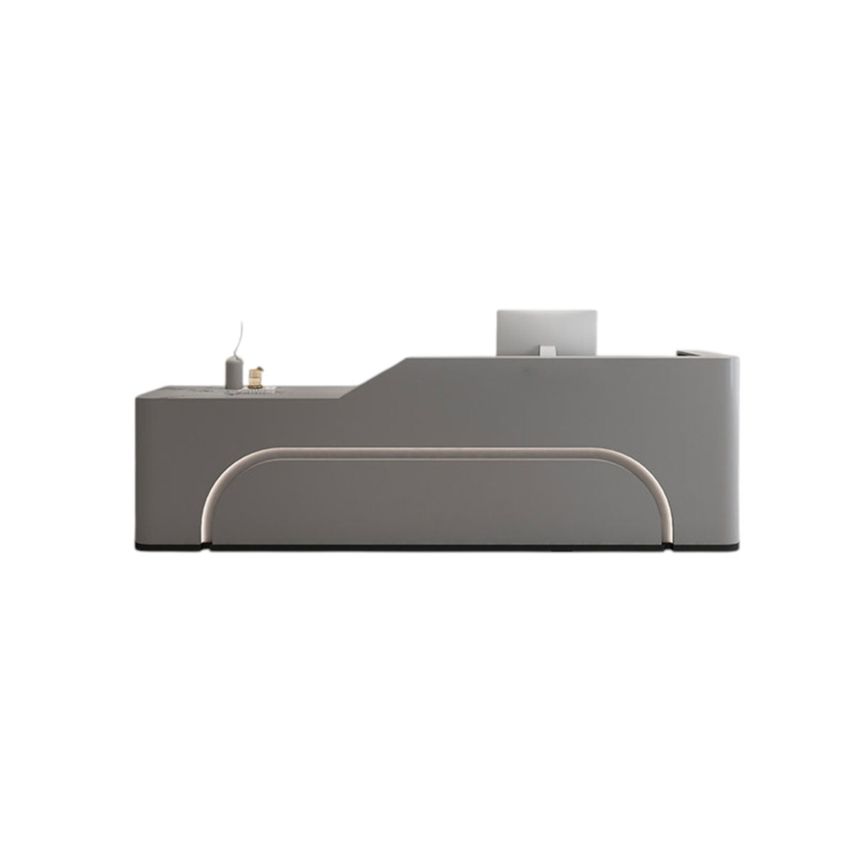 Luxury Curved Reception Desk Counter Modern 80–450cm Retail And Hotel Use