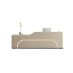 Luxury Curved Reception Desk Counter Modern 80–450cm Retail And Hotel Use