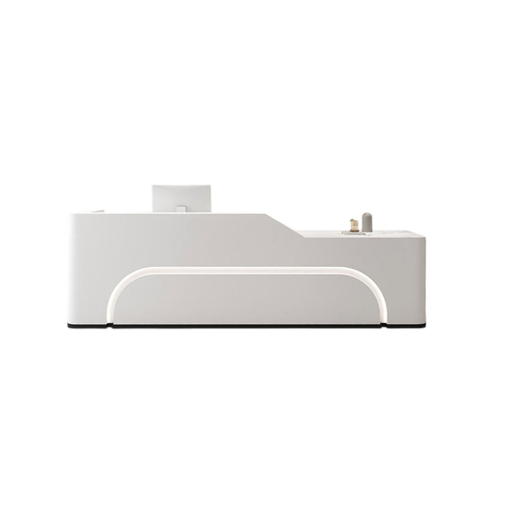 Luxury Curved Reception Desk Counter Modern 80–450cm Retail And Hotel Use