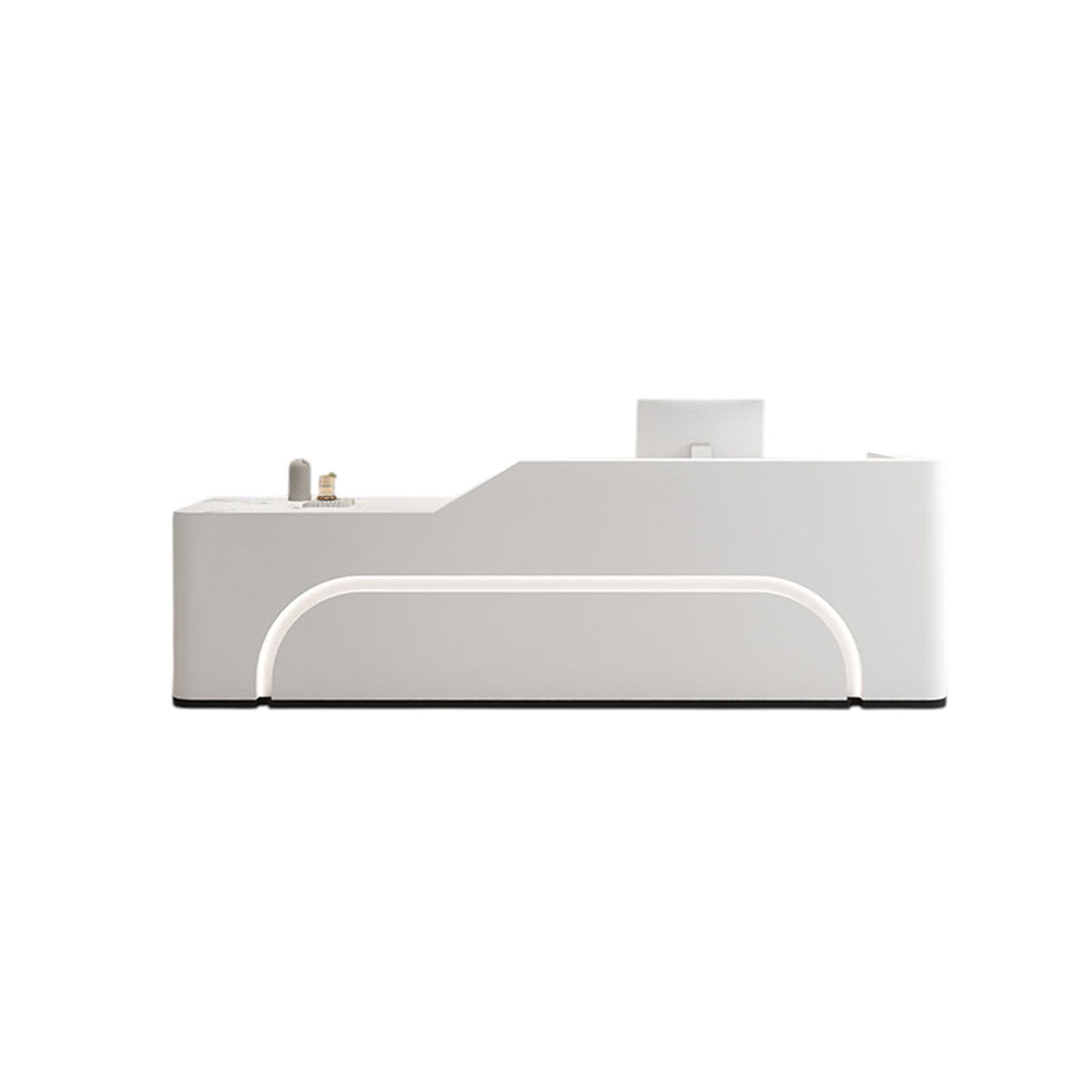 Luxury Curved Reception Desk Counter Modern 80–450cm Retail And Hotel Use