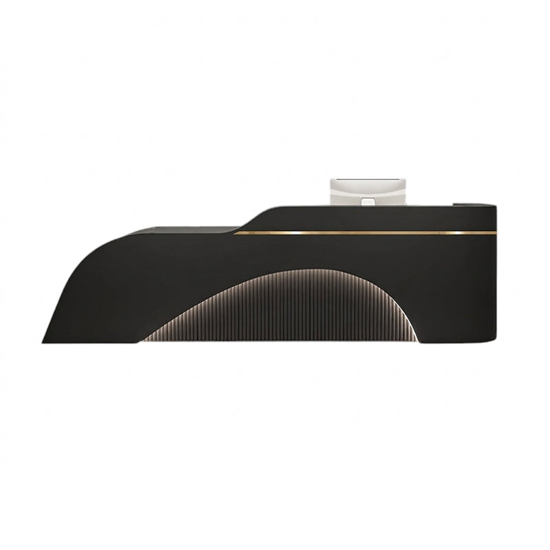 Lacquer Reception Desk with Spacious Storage for Salon, Retail & Office | ArvionFurn