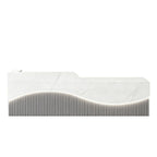 Modern L-Shaped Lacquer Reception Desk with Storage for Retail, Salon & Office 120-520cm
