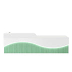 Modern L-Shaped Lacquer Reception Desk with Storage for Retail, Salon & Office 120-520cm