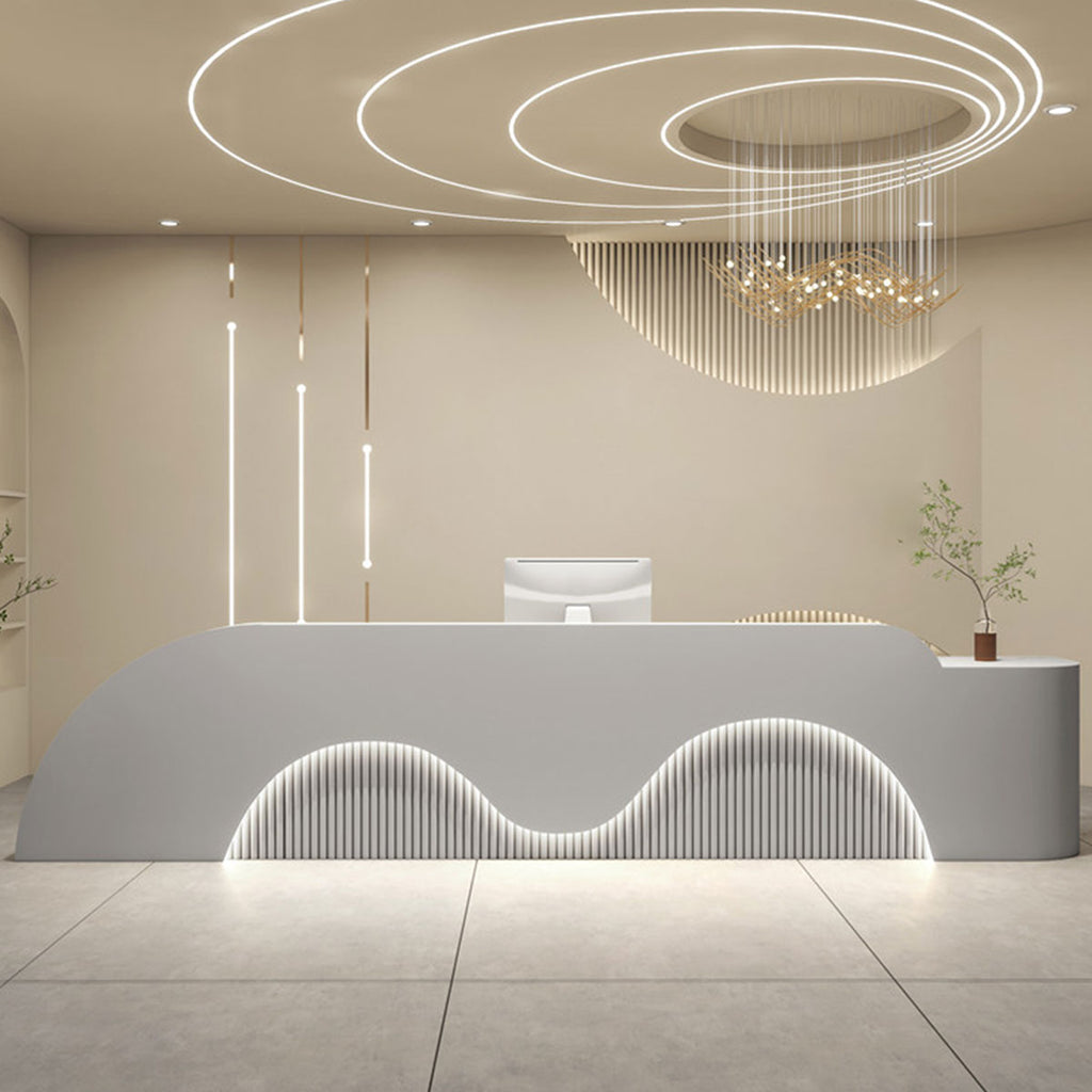 Modern Reception Counter Desk for Beauty Salon, Hair Studio, Retail & Office | ArvionFurn