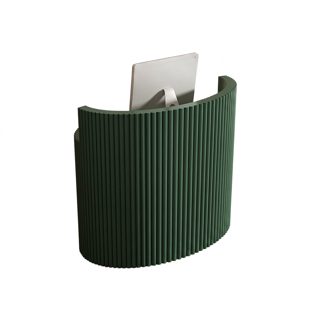 Curved Reception Desk for Salon, Spa & Office with Custom Size | ArvionFurn