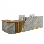 Corner Reception Counter with Storage for Salon, Retail & Small Shops | ArvionFurn