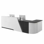 Corner Reception Counter with Storage for Salon, Retail & Small Shops | ArvionFurn
