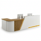 Corner Reception Counter with Storage for Salon, Retail & Small Shops | ArvionFurn