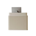 Cream Style Commercial Reception Desk with Carbon Steel Frame & Lockable Drawer | ArvionFurn