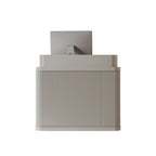 Cream Style Commercial Reception Desk with Carbon Steel Frame & Lockable Drawer | ArvionFurn