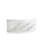 Modern Curved Reception Desk with LED Lighting and Storage for Salon & Retail | ArvionFurn