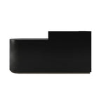 Modern LED Reception Desk for Salon Retail 100–360cm Black Gray White