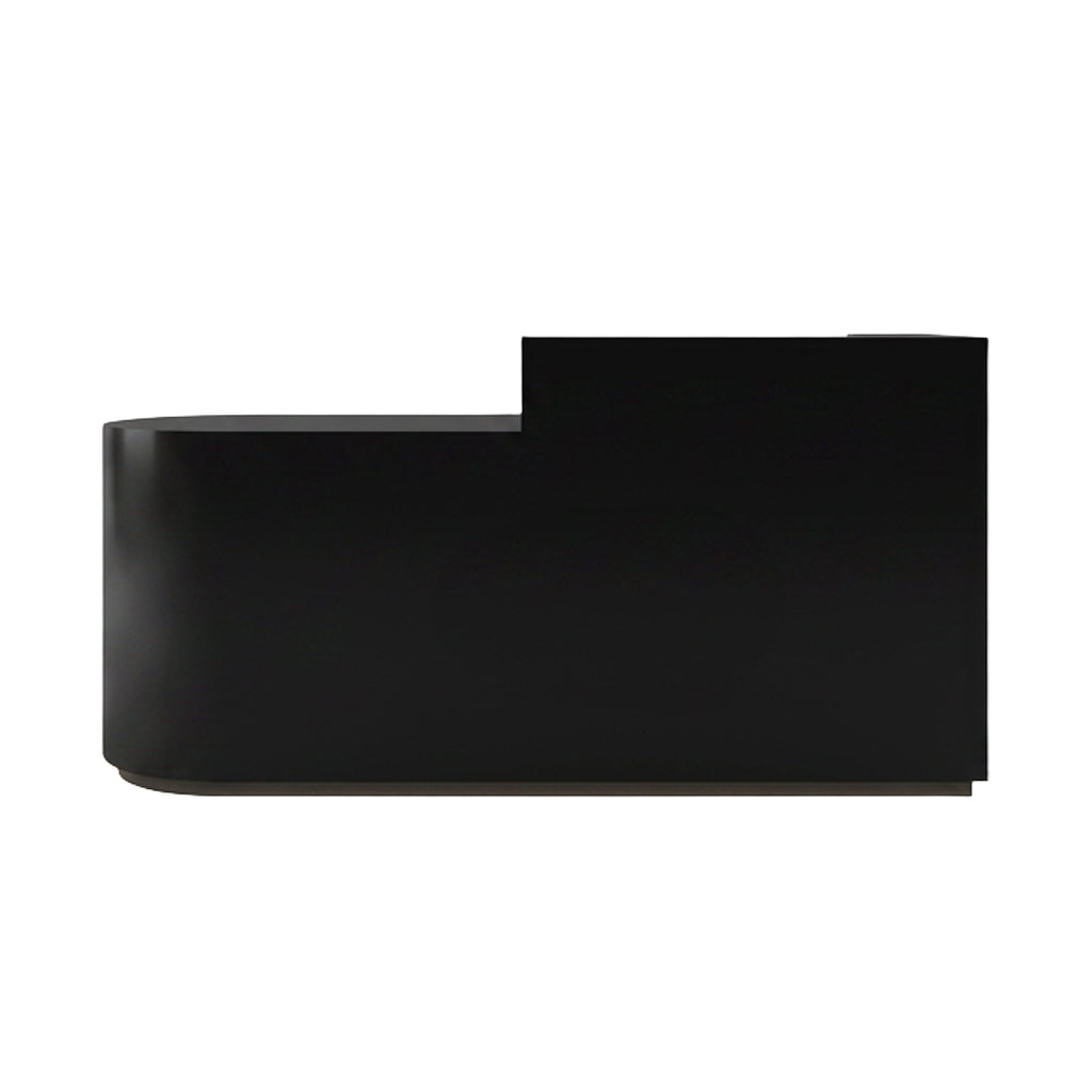 Modern LED Reception Desk for Salon Retail 100–360cm Black Gray White
