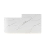 Modern LED Reception Desk for Salon Retail 100–360cm Black Gray White