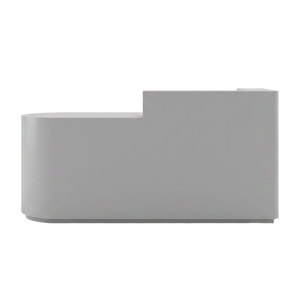 Modern LED Reception Desk for Salon Retail 100–360cm Black Gray White
