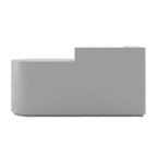Modern LED Reception Desk for Salon Retail 100–360cm Black Gray White