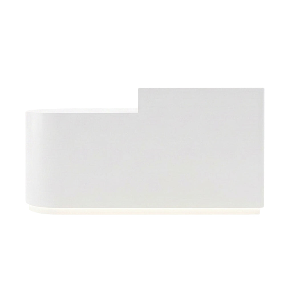 Modern LED Reception Desk for Salon Retail 100–360cm Black Gray White