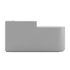 Modern LED Reception Desk for Salon Retail 100–360cm Black Gray White