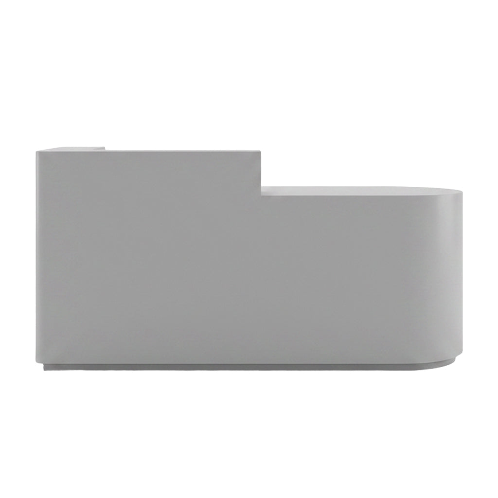 Modern LED Reception Desk for Salon Retail 100–360cm Black Gray White