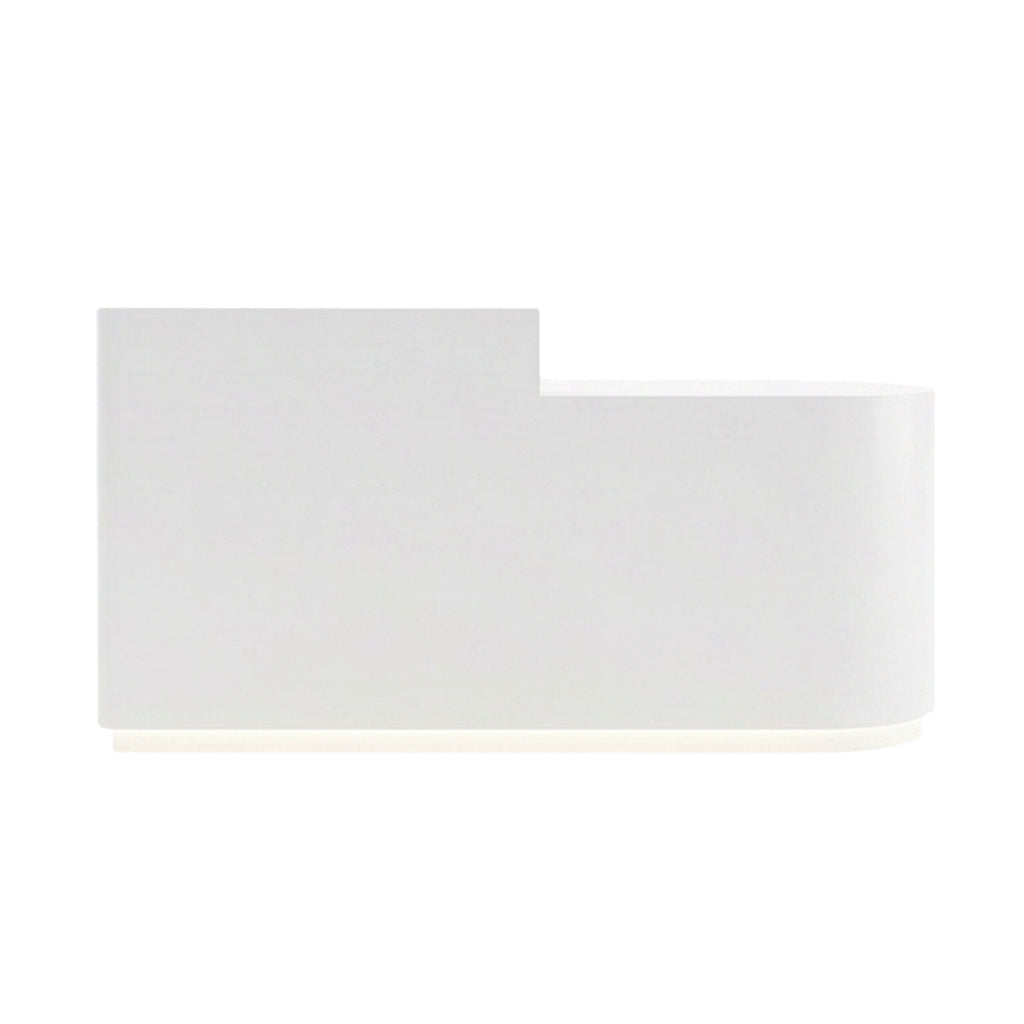 Modern LED Reception Desk for Salon Retail 100–360cm Black Gray White