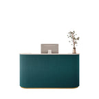 Luxury Modern Curved Reception Desk with LED Lighting for Retail, Salon & Café | ArvionFurn