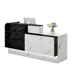 Modern Reception Counter Display Shelf with Storage for Gym, Retail & Convenience Stores