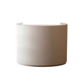 Minimalist Curved Reception Desk with Lacquer Finish for Retail, Showroom & Office
