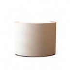 Minimalist Curved Reception Desk with Lacquer Finish for Retail, Showroom & Office