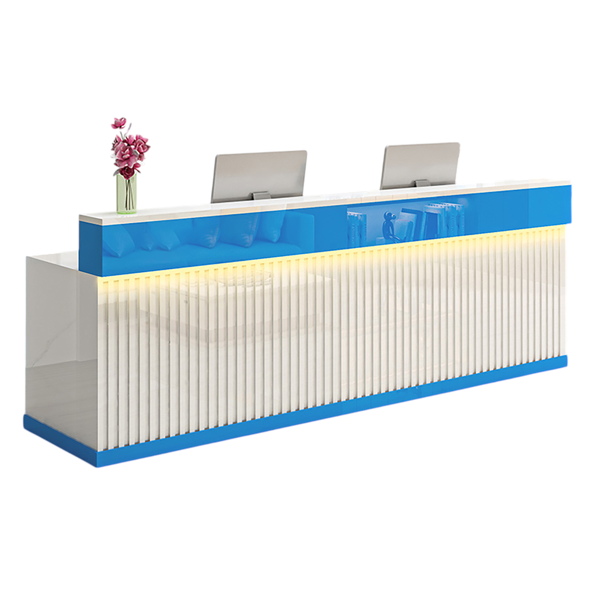 Modern Reception Desk Counter for Salon, Retail Store and Office Front Desk