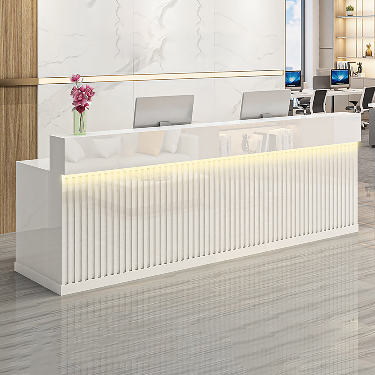 Modern Reception Desk Counter for Salon, Retail Store and Office Front Desk
