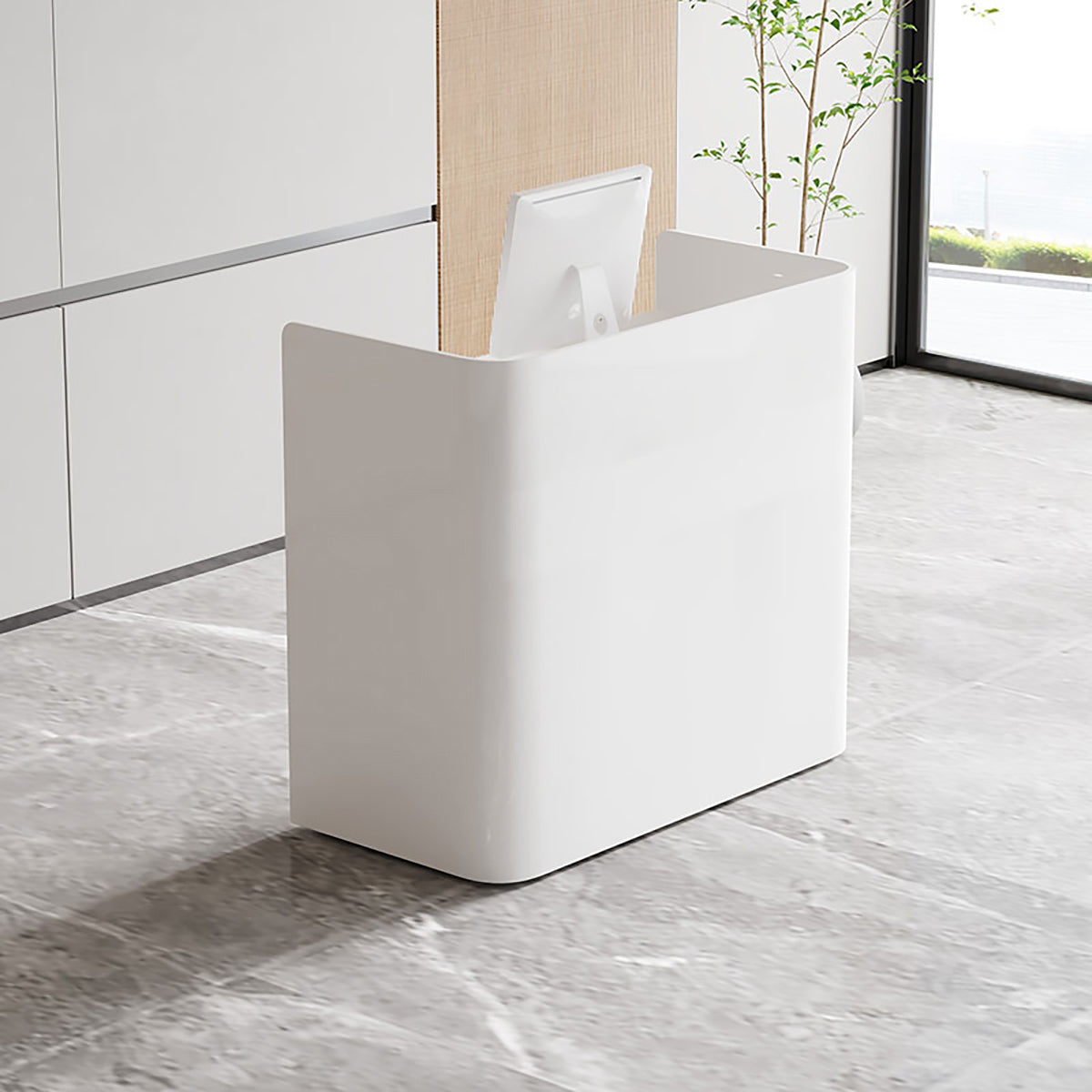 Custom Small Reception Desk Counter for Shops, Offices and Retail Spaces | ArvionFurn