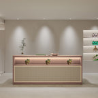 Wabi Sabi Style Reception Desk Counter for Boutique, Salon and Guesthouse