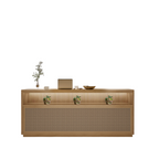 Wabi Sabi Style Reception Desk Counter for Boutique, Salon and Guesthouse