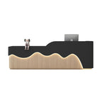 ArvionFurn LED Reception Desk Counter, 120–400cm, Custom Logo, No Assembly