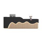 ArvionFurn LED Reception Desk Counter, 120–400cm, Custom Logo, No Assembly