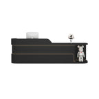 ArvionFurn Lacquer Reception Counter with Custom Logo, 120–400cm, Multiple Colors, No Assembly