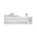 ArvionFurn Lacquer Reception Counter with Custom Logo, 120–400cm, Multiple Colors, No Assembly