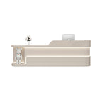 ArvionFurn Lacquer Reception Counter with Custom Logo, 120–400cm, Multiple Colors, No Assembly