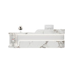 ArvionFurn Lacquer Reception Counter with Custom Logo, 120–400cm, Multiple Colors, No Assembly