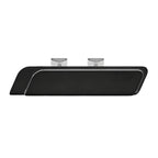 Large Reception Desk with LED Ambient Lighting, Lacquer & Stainless Steel Finish, 100–500cm | ArvionFurn