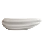 ArvionFurn Large White Lacquer Reception Desk with Multifunctional Storage for Hotels & Offices