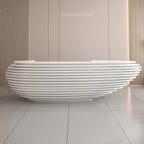 ArvionFurn Large White Lacquer Reception Desk with Multifunctional Storage for Hotels & Offices