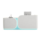 Modern Reception Desk for Salon Retail 100–400cm Custom Colors
