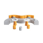 ArvionFurn Modular Curved Lounge Sofa & Coffee Table Set for Office Reception and Training Spaces