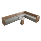 ArvionFurn Creative Modular Booth Sofa & Coffee Table Set, Flexible Seating for Cafés & Offices